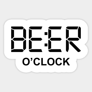 Beer o clock Sticker